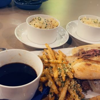 The Finch - French Dip w/ Alfredo Mac & Cheese - New American Near Me - Dallas, Texas