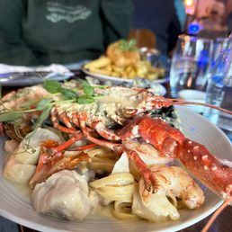 Lobster, seafood, and pasta special