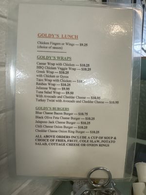 Menu photo 1 Goldy's Grill Park Ridge, IL Menu photo 1 Goldy's Grill Park Ridge, IL