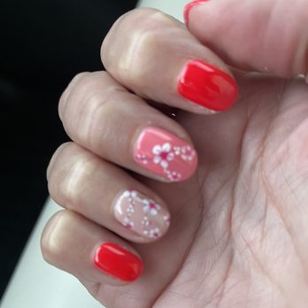 NAILPOP - Grace did an excellent job on my gel manicure with cherry blossom art - Nail Salons Near Me - Encinitas, California