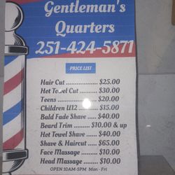 Gentlemans Quarters Barber Shop