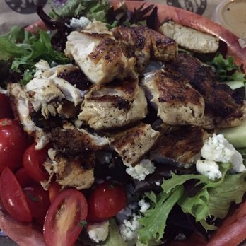 PDX Sliders - Mixed Greens Salad with chicken - Burgers Near Me - Portland, Oregon PDX Sliders - Mixed Greens Salad with chicken - Burgers Near Me - Portland, Oregon
