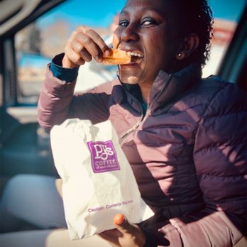 PJ's Coffee - Me just digging in lol beignets - Coffee & Tea Near Me - Bowie, Maryland PJ's Coffee - Me just digging in lol beignets - Coffee & Tea Near Me - Bowie, Maryland