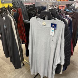 JCPenney - Never ever seen this before but the T-shirts are very long.