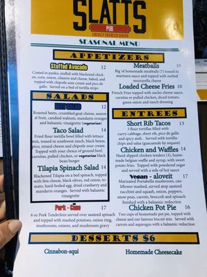 Menu photo 3 Slatts Pub Cincinnati, OH