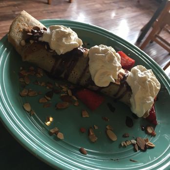 Java Joe's - Strawberry and chocolate Crepe... (minus a bite). - Coffee & Tea Near Me - Albuquerque, New Mexico Java Joe's - Strawberry and chocolate Crepe... (minus a bite). - Coffee & Tea Near Me - Albuquerque, New Mexico