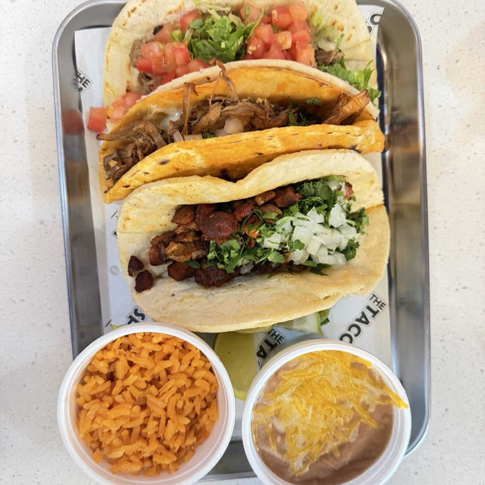 The Taco Spot - Gilbert - #5 3 taco combo w/rice and beans. - Tacos Near Me - Gilbert, Arizona The Taco Spot - Gilbert - #5 3 taco combo w/rice and beans. - Tacos Near Me - Gilbert, Arizona