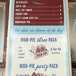 Menu/prices