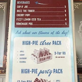 High-Pie - Menu/prices - Themed Cafes Near Me - Oceanside, California