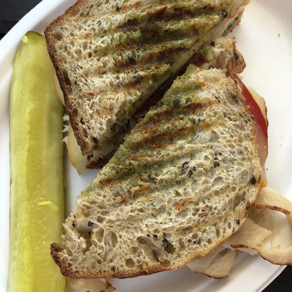 Postal 98 Cafe - Cheesy Turkey Pesto Panini - Coffee & Tea Near Me - Sarasota, Florida Postal 98 Cafe - Cheesy Turkey Pesto Panini - Coffee & Tea Near Me - Sarasota, Florida