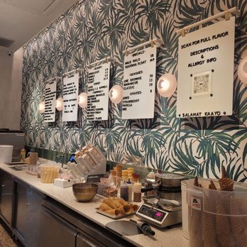 Sampaguita - The menu on the wall. - Ice Cream & Frozen Yogurt Near Me - Orlando, Florida Sampaguita - The menu on the wall. - Ice Cream & Frozen Yogurt Near Me - Orlando, Florida