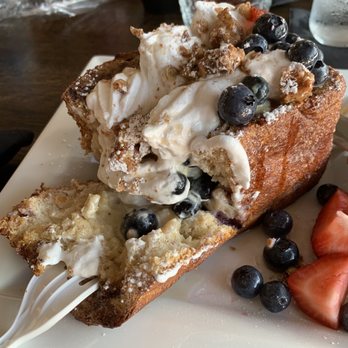The Rustic Spoon - Inside of the stuffed French toast. The picture does no justice. Delicious! - Breakfast & Brunch Near Me - Virginia Beach, Virginia