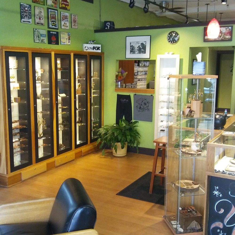 Cowpok - Reception and jewelry display. - Piercing Near Me - Buffalo, New York Cowpok - Reception and jewelry display. - Piercing Near Me - Buffalo, New York