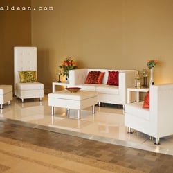 May I Serve U - White lounge furniture and Dance Floor