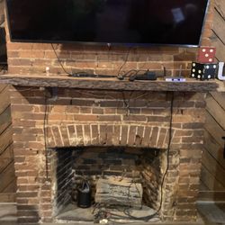 The Union Bar and Grill - Fireplace near bar