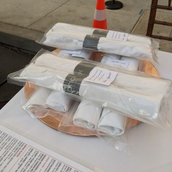 AnQi Bistro - Vacuum sealed wrapped utensils - Asian Fusion Near Me - Costa Mesa, California