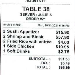 Receipt Receipt