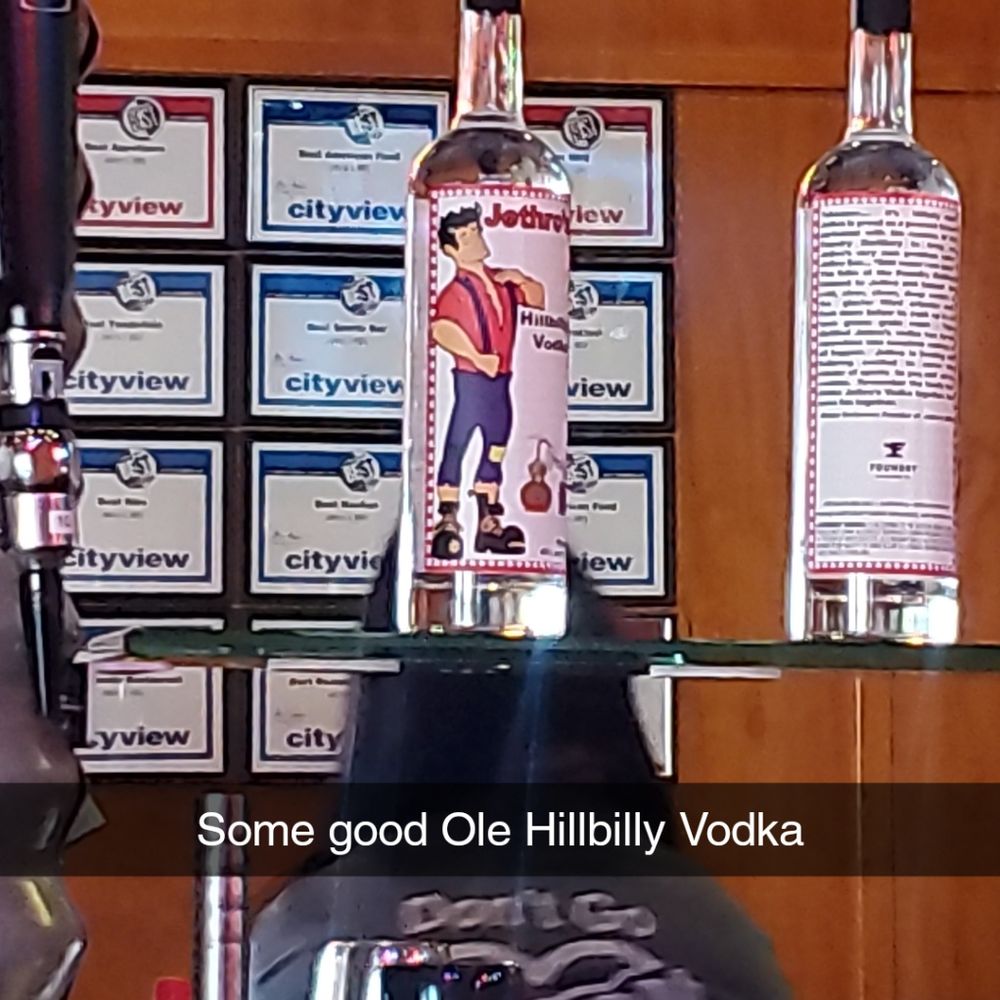 Jethro's BBQ LakeHouse - Like the caption says, Jethro's good ole Hillbilly Vodka - Barbeque Near Me - Ankeny, Iowa Jethro's BBQ LakeHouse - Like the caption says, Jethro's good ole Hillbilly Vodka - Barbeque Near Me - Ankeny, Iowa