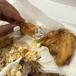 American Deli - Lemon pepper wings and beef fried rice!