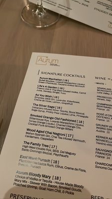 Menu photo 1 Aurum Snowmass Snowmass Village, CO