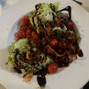 Vetture's Pizzeria and Restaurant - Wedge Salad- I think there was a pound of tomatoes on here with a healthy portion of bacon - Pizza Near Me - Palm Harbor, Florida Vetture's Pizzeria and Restaurant - Wedge Salad- I think there was a pound of tomatoes on here with a healthy portion of bacon - Pizza Near Me - Palm Harbor, Florida