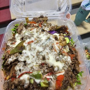 Philly Steak & Burger - Philly salad with steak - Cheesesteaks Near Me - Phoenix, Arizona
