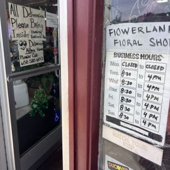Flowerland Floral Shop - 2/20/26 FYI. Business hours - Florists Near Me - Colma, California