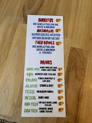 Menu photo 1 Tuza Taco Atlanta , GA Menu photo 1 Tuza Taco Atlanta , GA