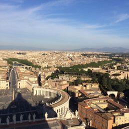 The View from the top of St Peters looking towards the square