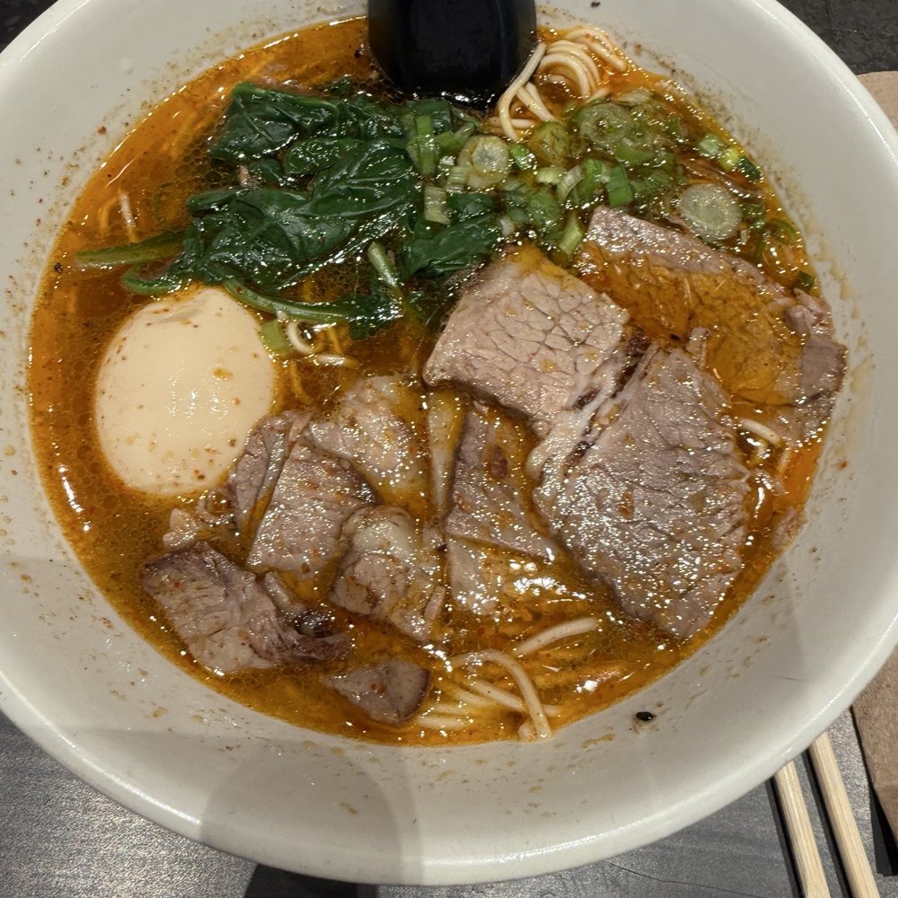 Spicy beef ramen
