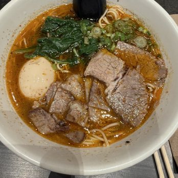 Mecha Noodle Bar - Spicy beef ramen - Noodles Near Me - Boston, Massachusetts