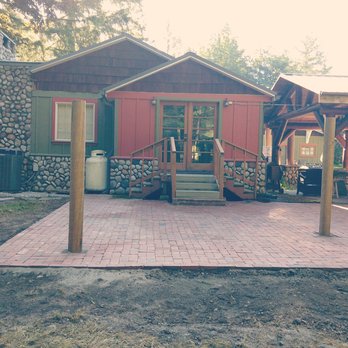 La Hermosa Landscapes - Brick pavers, poles are for a hammock plus they made an extra step and the bottom of our existing stairs - Lawn Services Near Me La Hermosa Landscapes - Brick pavers, poles are for a hammock plus they made an extra step and the bottom of our existing stairs - Lawn Services Near Me