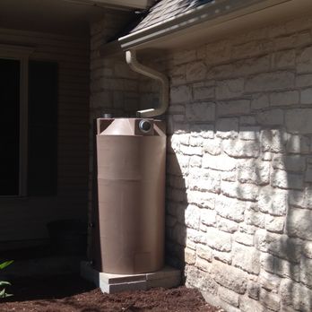 AQ Exteriors - 175 gallon poly rain barrel - Gutter Services Near Me