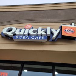 Quickly Boba Cafe - Outside signage