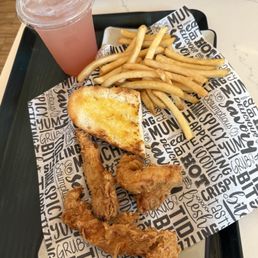 Chicken tenders and fries