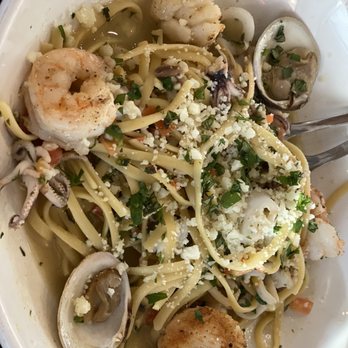 St Augustine Fish Camp - Spicy seafood linguine - Seafood Near Me - St Augustine, Florida