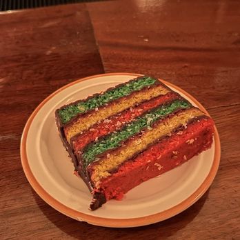 Jr and Son - Rainbow cookie layer cake - Italian Near Me - Brooklyn, New York