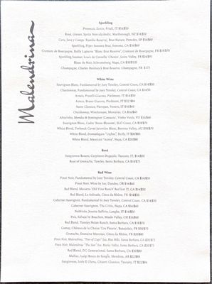 Menu photo 2 Malendrina Wine Bar Hermosa Beach, CA Menu photo 2 Malendrina Wine Bar Hermosa Beach, CA