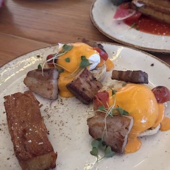 Ruex Cafe & Bar - Pork belly eggs Benedict - Breakfast & Brunch Near Me - Surrey, British Columbia Ruex Cafe & Bar - Pork belly eggs Benedict - Breakfast & Brunch Near Me - Surrey, British Columbia