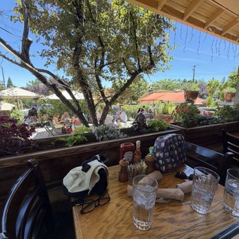 The Stone House Cafe - Our table on the patio - New American Near Me - Reno, Nevada