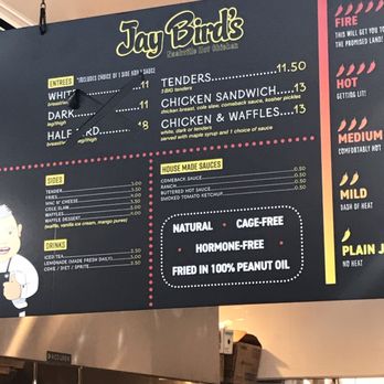 Jay Bird's Chicken - Menu board - Chicken Shop Near Me - Long Beach, California Jay Bird's Chicken - Menu board - Chicken Shop Near Me - Long Beach, California