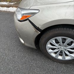 Fine Line Auto - Before - sprung bumper