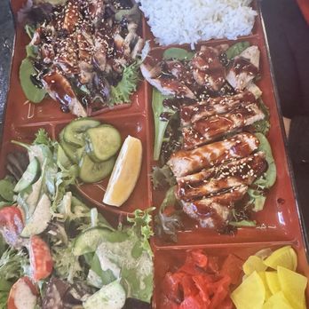 Origami Handroll x Kushiyaki - Brea - Chicken teriyaki Bento box - Sushi Bars Near Me - Brea, California Origami Handroll x Kushiyaki - Brea - Chicken teriyaki Bento box - Sushi Bars Near Me - Brea, California