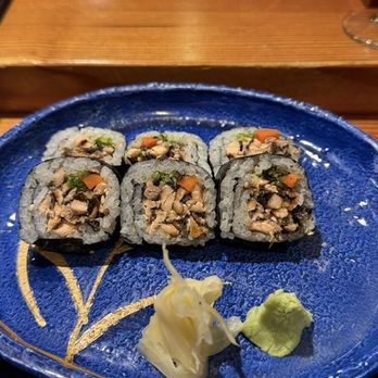 Tenjin - Salmon skin maki with lesser rice - Sushi Bars Near Me - Lincolnwood, Illinois Tenjin - Salmon skin maki with lesser rice - Sushi Bars Near Me - Lincolnwood, Illinois