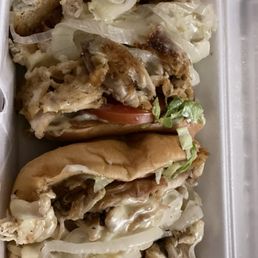 Chicken Sandwich with Cheese and Onion Chicken Sandwich with Cheese and Onion