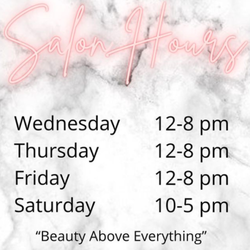Bae Beauty Bar - Hours!