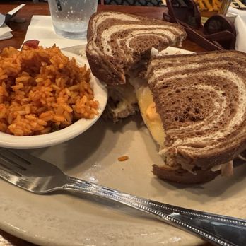 Crystal Beer Parlor - Turkey Reuben and Savannah red rice - Southern Near Me - Savannah, Georgia Crystal Beer Parlor - Turkey Reuben and Savannah red rice - Southern Near Me - Savannah, Georgia