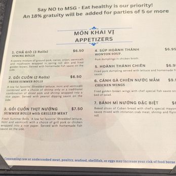 Pho 25 - Menu - Vietnamese Near Me - Savannah, Georgia