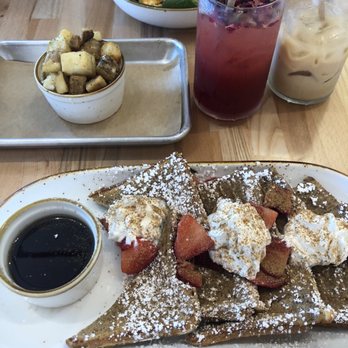 Three Birds Cafe - French toast, Southwest Bowl, Hibiscus Lemonade, iced Vanilla Latte, roasted potatoes - Cafes Near Me - Winter Garden, Florida Three Birds Cafe - French toast, Southwest Bowl, Hibiscus Lemonade, iced Vanilla Latte, roasted potatoes - Cafes Near Me - Winter Garden, Florida