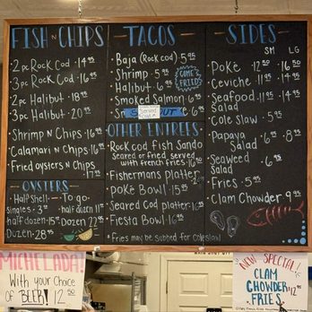 El Pizmo Fish - Menu - Tacos Near Me - Pismo Beach, California